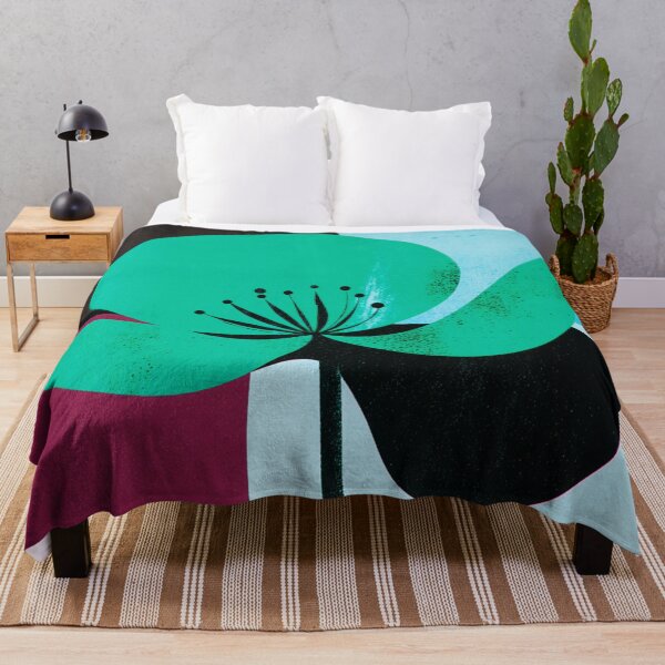 Item preview, Modern Emerald Floral Abstract designed and sold by joycrysstudio.