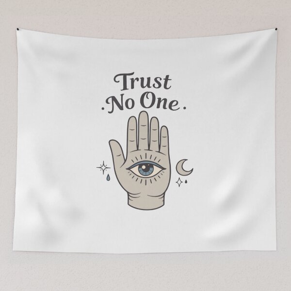 Item preview, Trust No One Hamsa Hand Eye Art designed and sold by Trend cool.