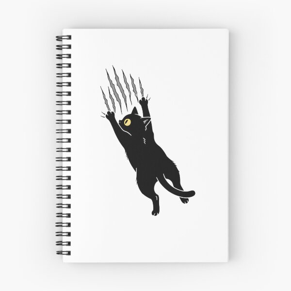 Item preview, Black Cat Scratching Wall Minimalist Digital Illustration Art designed and sold by flidesign .