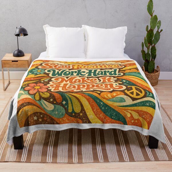 Item preview, Inspire and Thrive: Retro Vibes for a Positive Mindset designed and sold by ForeverPrintsOK.