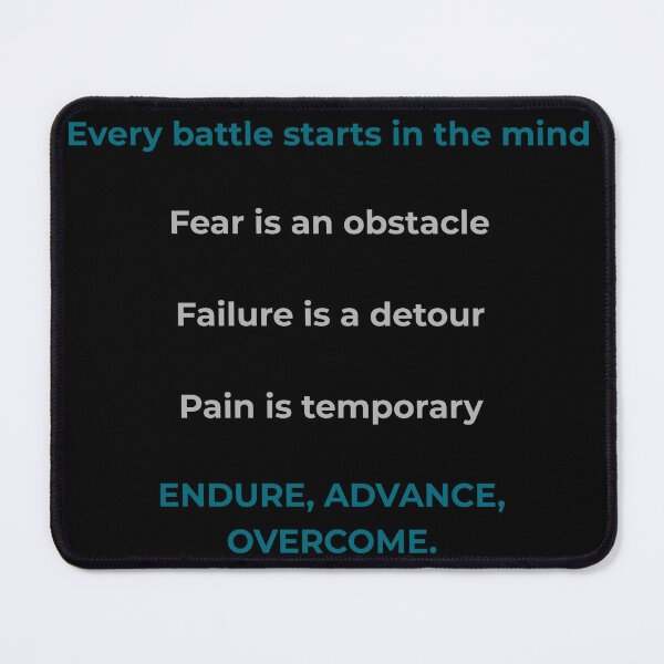 Item preview, Every Battle Starts in the Mind designed and sold by Jganger.