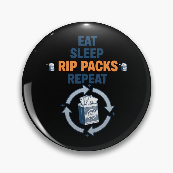 Item preview, Eat Sleep Rip Packs Repeat Trading Card Booster designed and sold by LuminOrb.