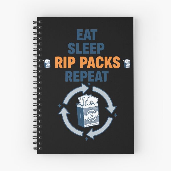 Item preview, Eat Sleep Rip Packs Repeat Trading Card Booster designed and sold by LuminOrb.
