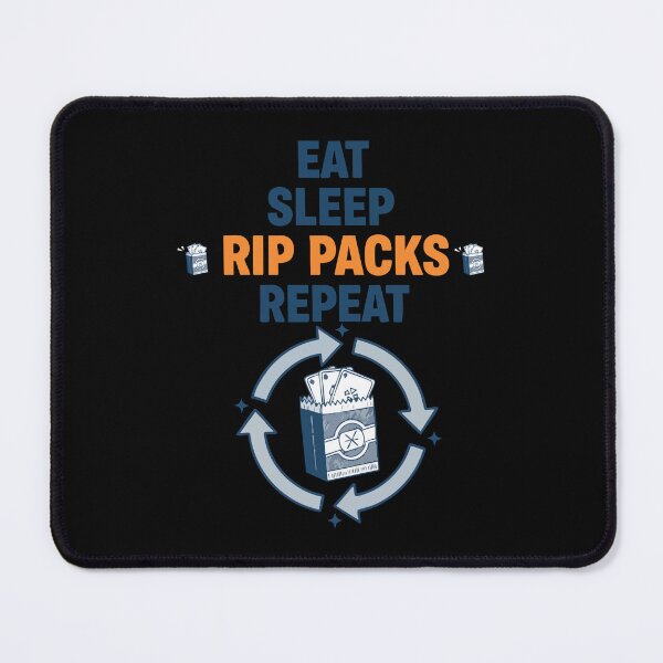 Item preview, Eat Sleep Rip Packs Repeat Trading Card Booster designed and sold by LuminOrb.