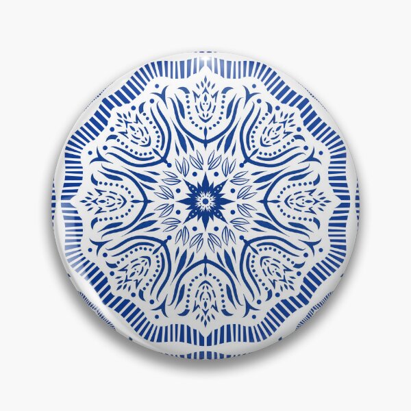 Item preview, Blue White Greek inspired Tile Pattern  designed and sold by KateVanFloofno1.