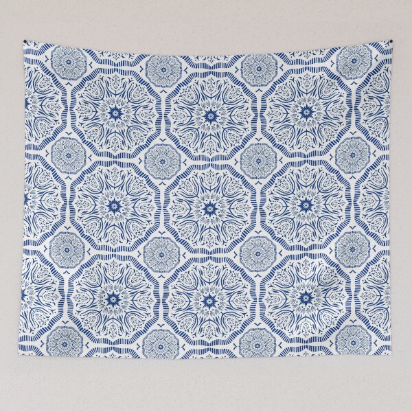 Item preview, Blue White Greek inspired Tile Pattern  designed and sold by KateVanFloofno1.
