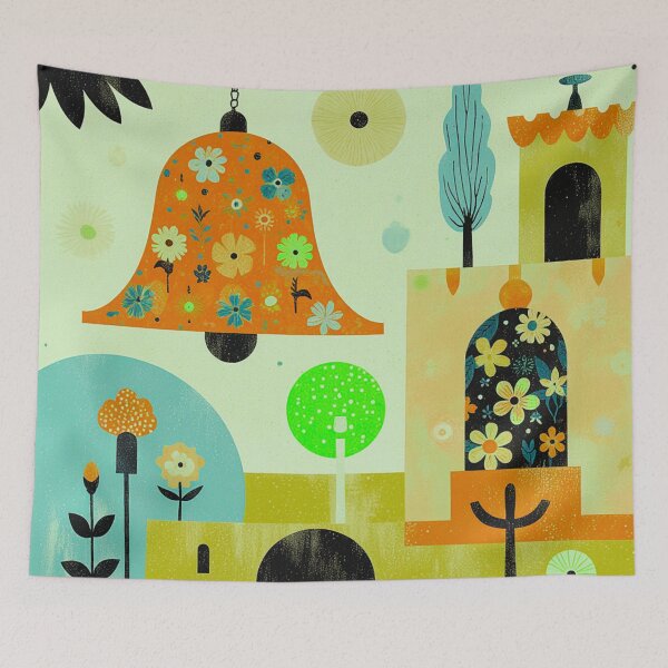 Item preview, Blooming Bell Village designed and sold by joycrysstudio.