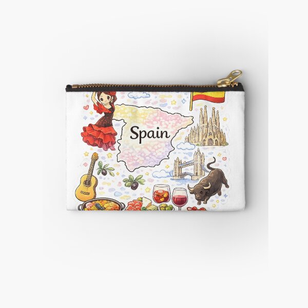 Item preview, Cute Kawaii Spain Map Illustration designed and sold by MIArt Studio.