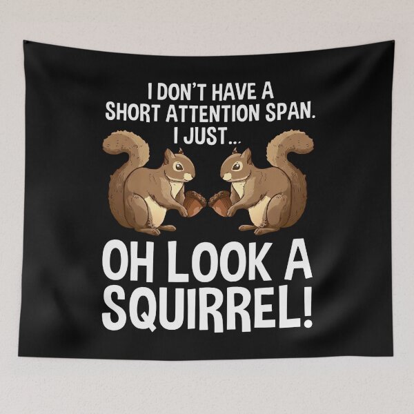 Item preview, Squirrel Attention designed and sold by MOFAPPAREL.