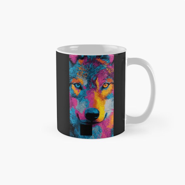 Item preview, Colorful wolf in pop art style designed and sold by drizzd.