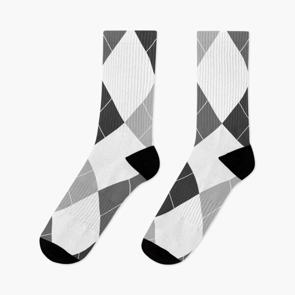 Item preview, Black And White Argyle Pattern  designed and sold by HomeFeeling.