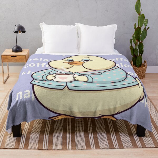 Item preview, Cute Duck Sunday Club - Relax, Coffee, Nap - Sunday Coffee Mood designed and sold by EnlightArt.