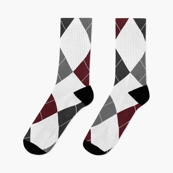 Item preview, Red And Grey Argyle Pattern  designed and sold by HomeFeeling.