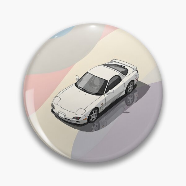 Item preview, White Mazda RX-7 FD Poster JDM Soft Art designed and sold by Motorline44.