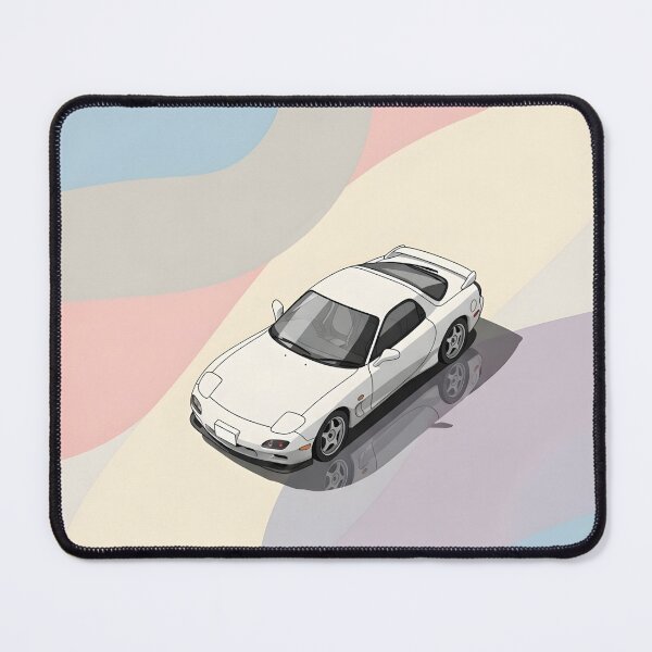 Item preview, White Mazda RX-7 FD Poster JDM Soft Art designed and sold by Motorline44.