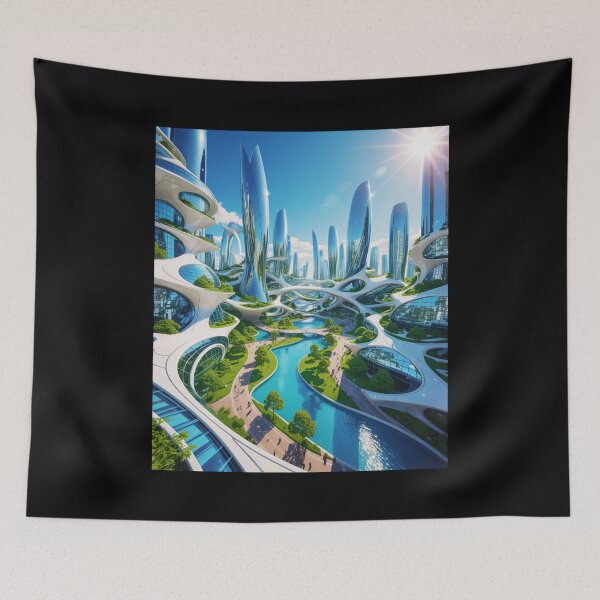 Item preview, Utopian Eco-City Future designed and sold by SignumShop.