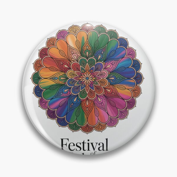 Item preview, Festival of Colours Mandala Shirt | Holi Festival Rainbow Rangoli Mandala Art Indian Spring Celebration Tee designed and sold by DarylWelsh2024.
