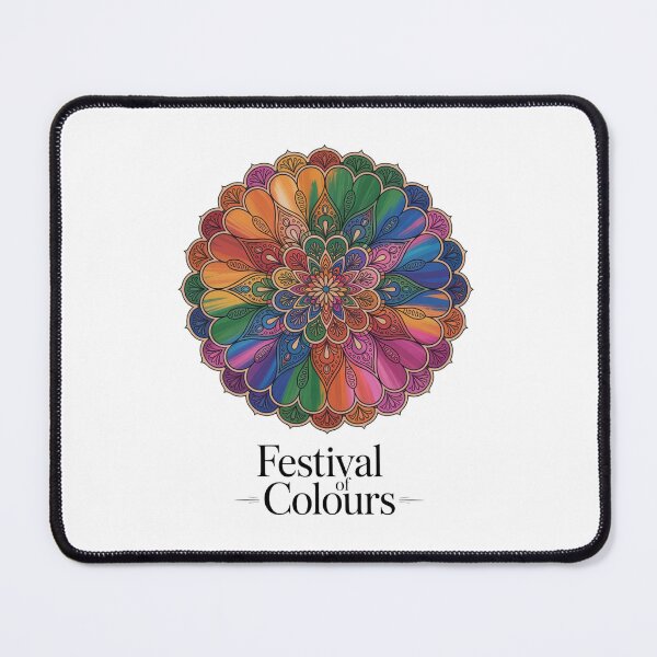 Item preview, Festival of Colours Mandala Shirt | Holi Festival Rainbow Rangoli Mandala Art Indian Spring Celebration Tee designed and sold by DarylWelsh2024.