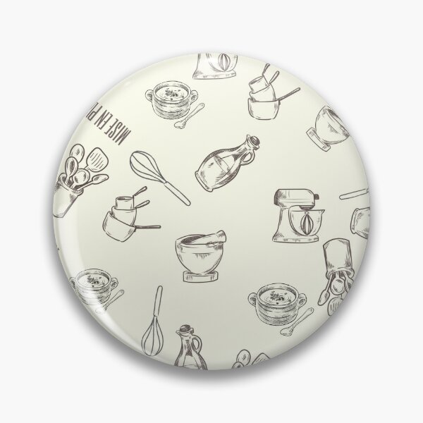 Item preview, Mise en Place Cooking Recipe Seamless Pattern - Light Cream designed and sold by ottrain.