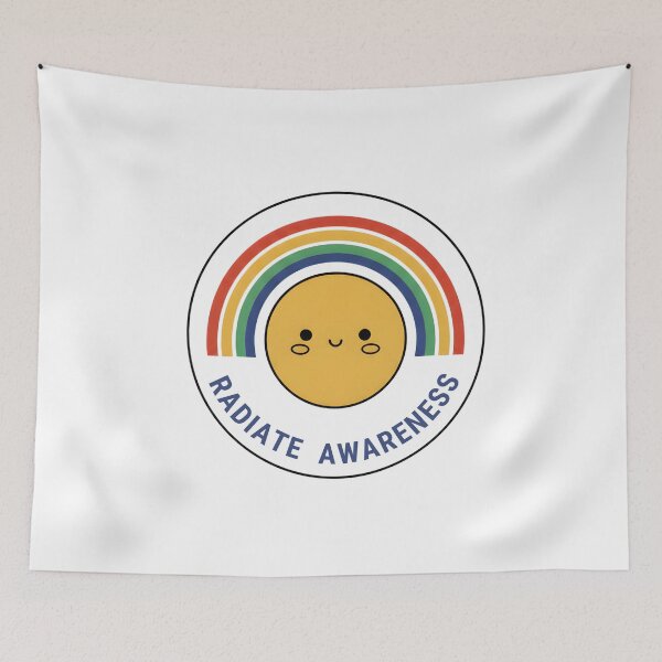 Item preview, Radiate Positivity Awareness Cute Rainbow Sun Digital Illustration designed and sold by flidesign .