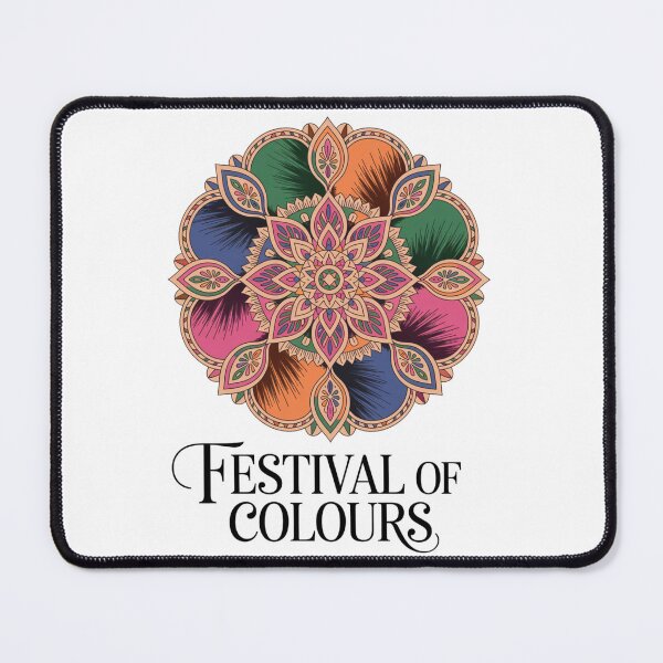 Item preview, Holi Festival Mandala Shirt | Deep Jewel Tone Rangoli Powder Burst Indian Spring Celebration Tee designed and sold by DarylWelsh2024.