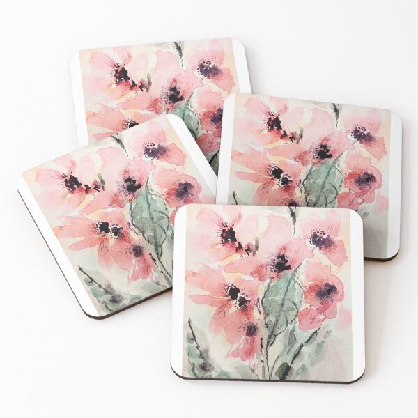 Item preview, Blush Anemones in Soft Light designed and sold by Kara Draws.