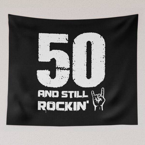 Item preview, 50th Birthday 50 and Still Rockin Funny Rocker Gift designed and sold by LinaValearte.