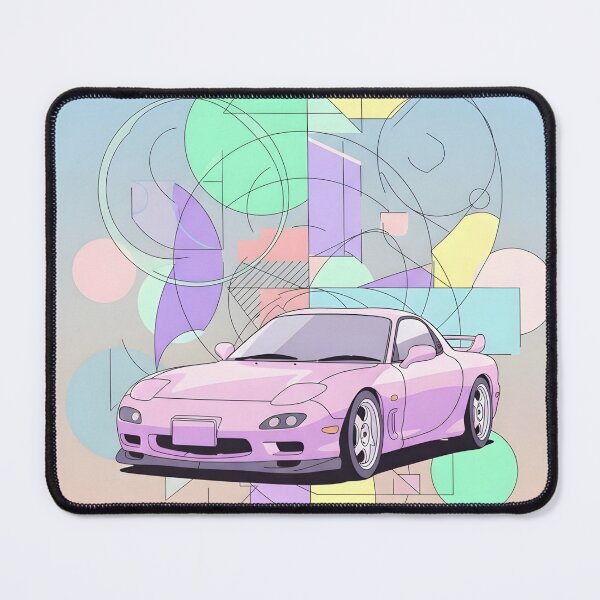 Item preview, Pink Mazda RX-7 FD Poster JDM Wall Art designed and sold by Motorline44.