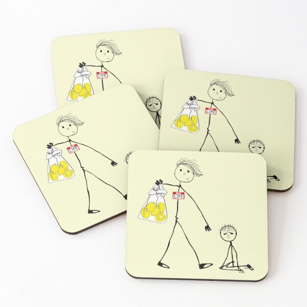 Item preview, Funny I Don't Want Any Lemons, Life Pithy Stick Figure Art designed and sold by DizzyButterfly.