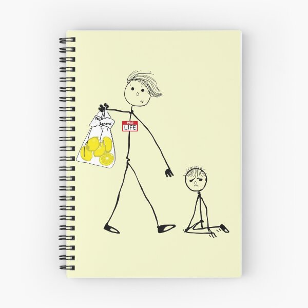 Item preview, Funny I Don't Want Any Lemons, Life Pithy Stick Figure Art designed and sold by DizzyButterfly.