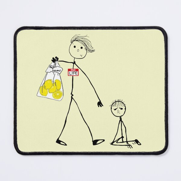 Item preview, Funny I Don't Want Any Lemons, Life Pithy Stick Figure Art designed and sold by DizzyButterfly.