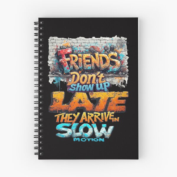 Item preview, Friends don't show up late, they arrive in slow motion designed and sold by Pirate-Coast.