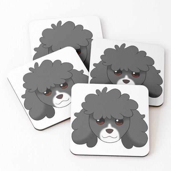 Item preview, Dark Grey Standard Cut Poodle White Snout designed and sold by OliRoseArt.