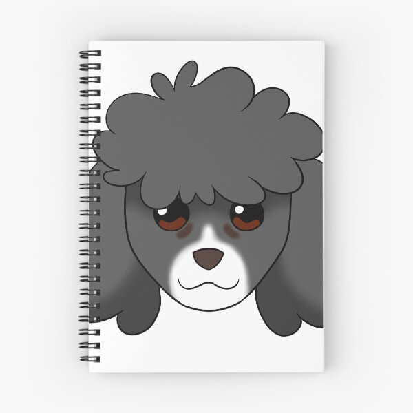 Item preview, Dark Grey Standard Cut Poodle White Snout Tear Stains designed and sold by OliRoseArt.