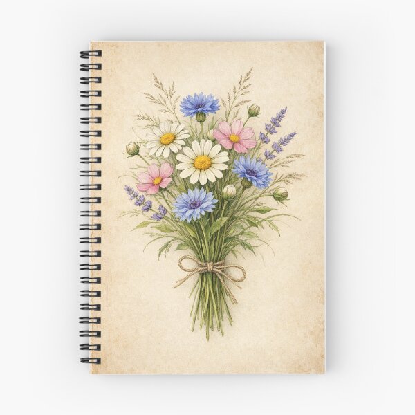 Item preview, Vintage Wildflower Bouquet Print - Cottagecore Floral Wall Art designed and sold by Darlin8888.