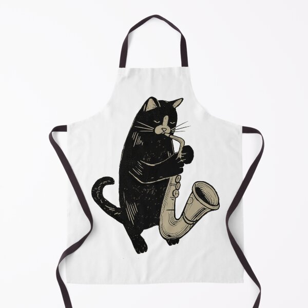 Item preview, Midnight Jazz Vibes Collection - Jazz Cat with Saxophone designed and sold by PhokaPhokich.