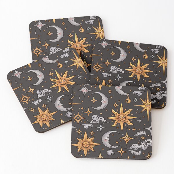 Item preview, So It Goes - Medieval Sun & Moon Pattern | Illuminated Witchy Astrology  designed and sold by keyvei.