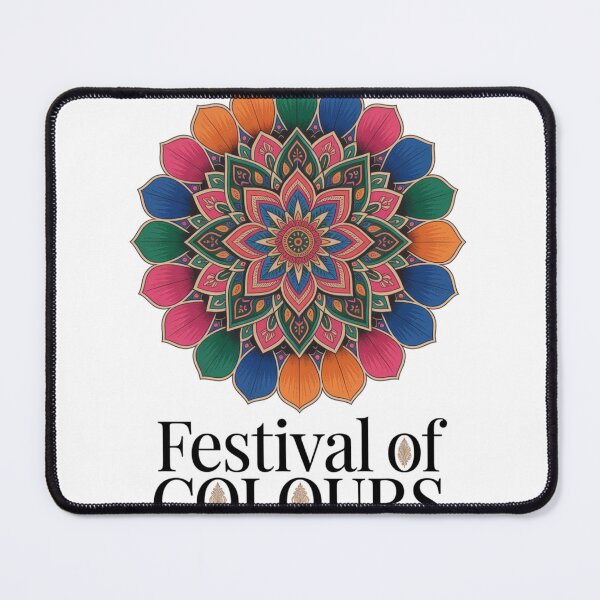 Item preview, Holi Festival Jewel Tone Floral Mandala Shirt | Indian Rangoli Lotus Mandala Spring Celebration Tee designed and sold by DarylWelsh2024.