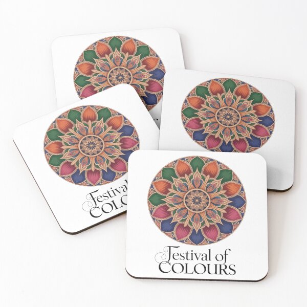Item preview, Festival of Colours Circular Lotus Mandala Shirt | Holi Indian Rangoli Art Spring Celebration Tee designed and sold by DarylWelsh2024.