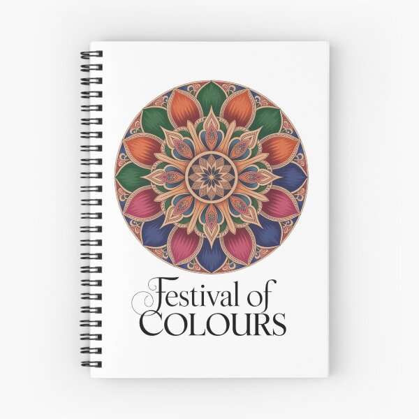 Item preview, Festival of Colours Circular Lotus Mandala Shirt | Holi Indian Rangoli Art Spring Celebration Tee designed and sold by DarylWelsh2024.