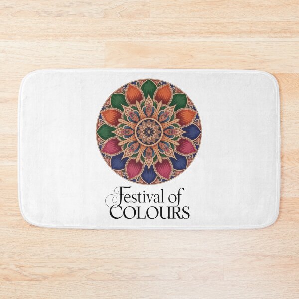Item preview, Festival of Colours Circular Lotus Mandala Shirt | Holi Indian Rangoli Art Spring Celebration Tee designed and sold by DarylWelsh2024.