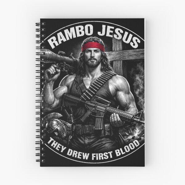 Item preview, Rambo Jesus – They Drew First Blood Version 3 designed and sold by Endthedisease.