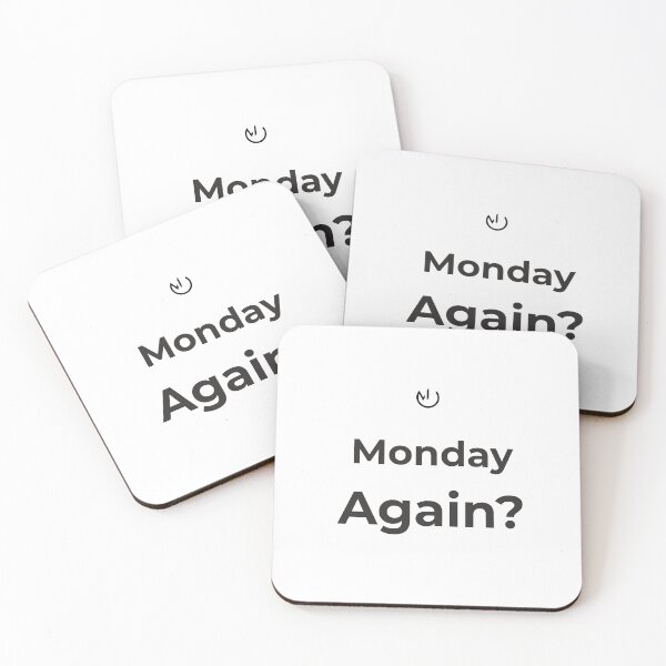 Item preview, Monday Again? – Funny Office Humor Minimalist Design designed and sold by mostly_offline.