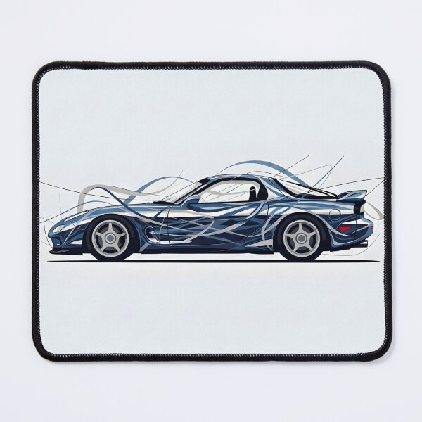 Item preview, Blue Mazda RX-7 FD Speed Art Poster designed and sold by Motorline44.