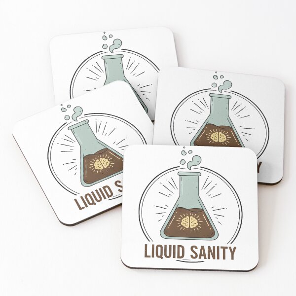 Item preview, Liquid Sanity - Chemistry Flask Coffee  designed and sold by AmyCattleya.