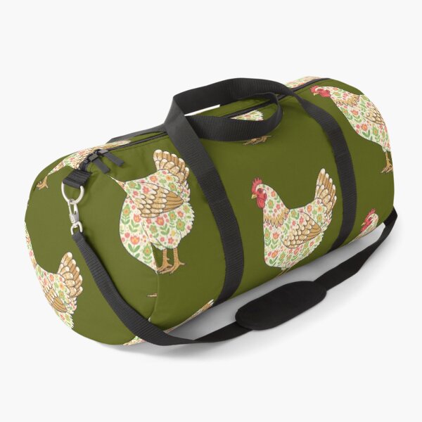 Item preview, Pretty Hen in Soft Spring Flowers – Scandinavian Folk Art by heidiannemorris © designed and sold by FOLK ART FUSION by heidiannemorris.