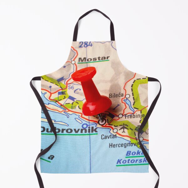 Item preview, Dubrovnik Croatia Map Pin Travel Art Gift designed and sold by Winetastic-Art.
