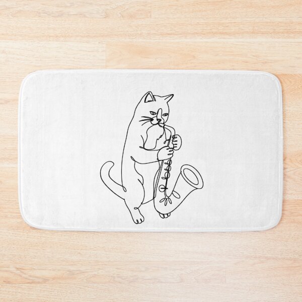 Item preview, Midnight Jazz Vibes Collection - Cool Jazz Cat Sax Player designed and sold by PhokaPhokich.