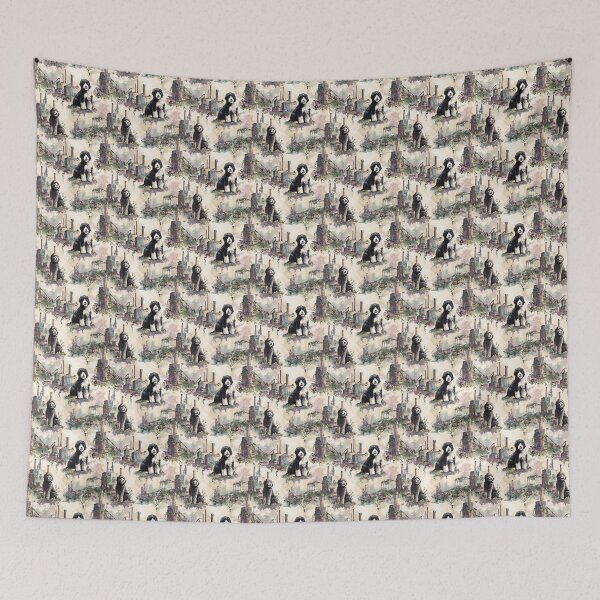 Item preview, Industrial Toile de Jouy - Labradoodles designed and sold by AstrologyOven.