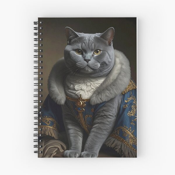 Item preview, Royal Grey British Shorthair Cat Portrait designed and sold by Rutvain.